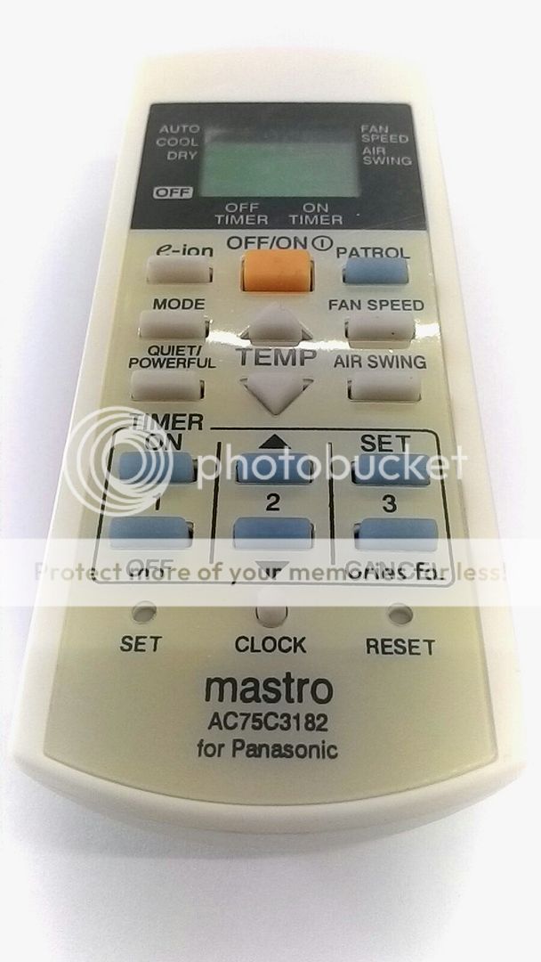 Setting Remote Aircond Panasonic Panasonic ECONAVI NANOEG Inverter a